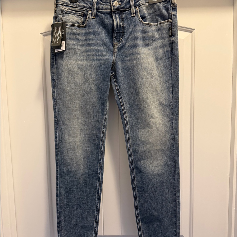 Women's Light Blue Stretch Skinny Jeans